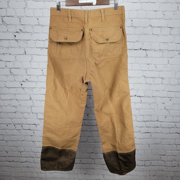 VTG Carhartt Brown Canvas Duck Briar Double Knee Hunting Pants USA 34x32 (30x31) - Picture 2 of 13